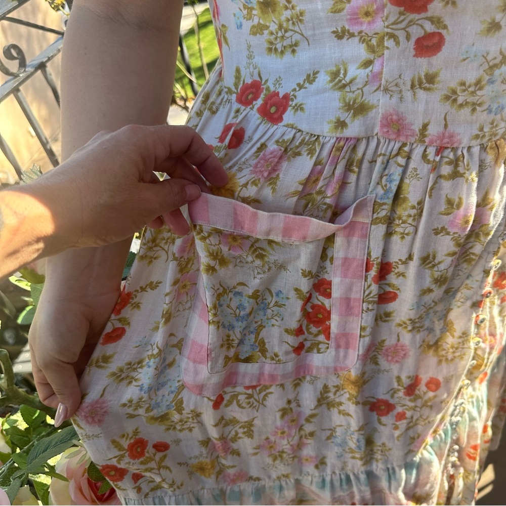 Spell Cream Maxi Dress with Pastel Floral Print - Picture 3 of 7